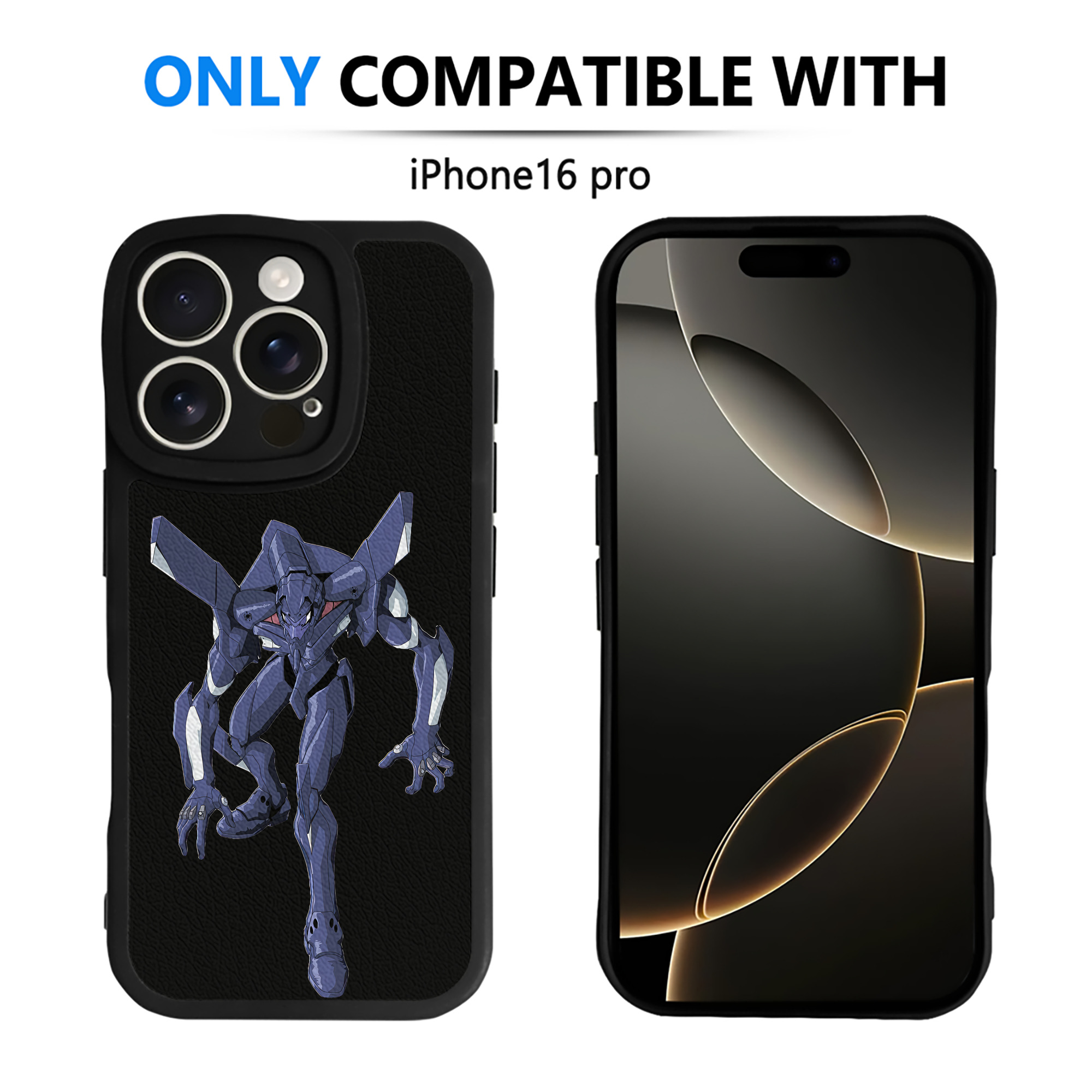 （画像用） EVA 新世紀エヴァンゲリオン 【iPhone 16シリーズ対応】シリコンスマホケース（レザー調） 材質：シリコン